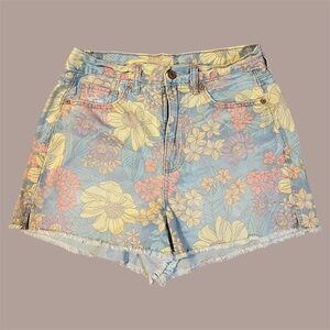 American Eagle Outfitters Floral Jean Shorts - Multicolor